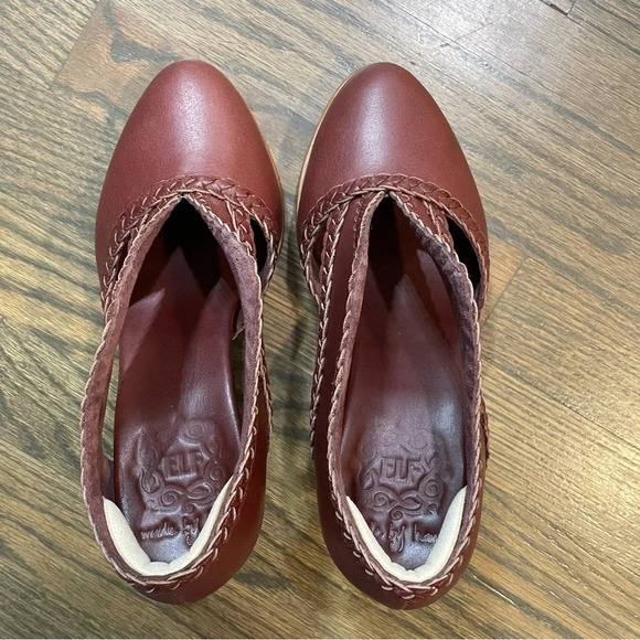 Bali Elf Spirit Walker Fairy Boho Stacked Heel Leather Booties Size 8 - Picture 4 of 14